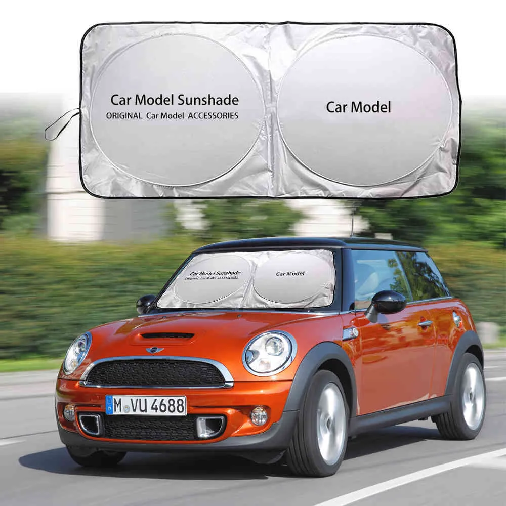 Voor Mini Cooper One S R50 R53 R56 R60 F55 F56 R58 R59 Auto Windshield Sunshade Auto Sun Shade Vizier Cover Window Protection