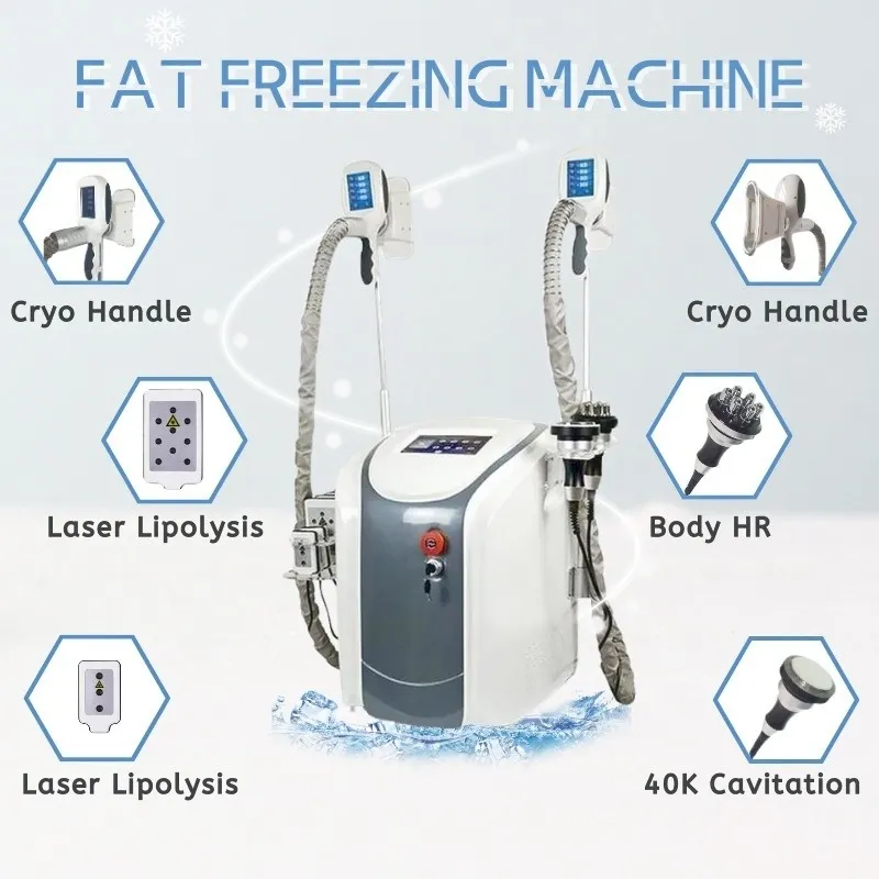 Mais novo Fat Freeze Home Salon Use Máquina Vácuo Lipoaspiração Cool Congelamento Emagrecimento Rápido Cintura Celulite Redução Shaping Equipment 0221