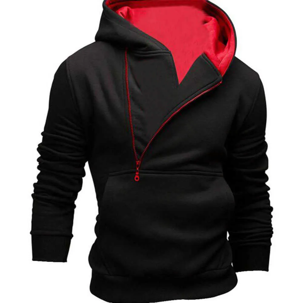 SWAGWHAT 2019 Autumn Winter Hoodies Sweatshirt Men s Hoodies Solid Fleece Fashion Casual Mens Hooded Hoodie Streetwear Moletom Y0804