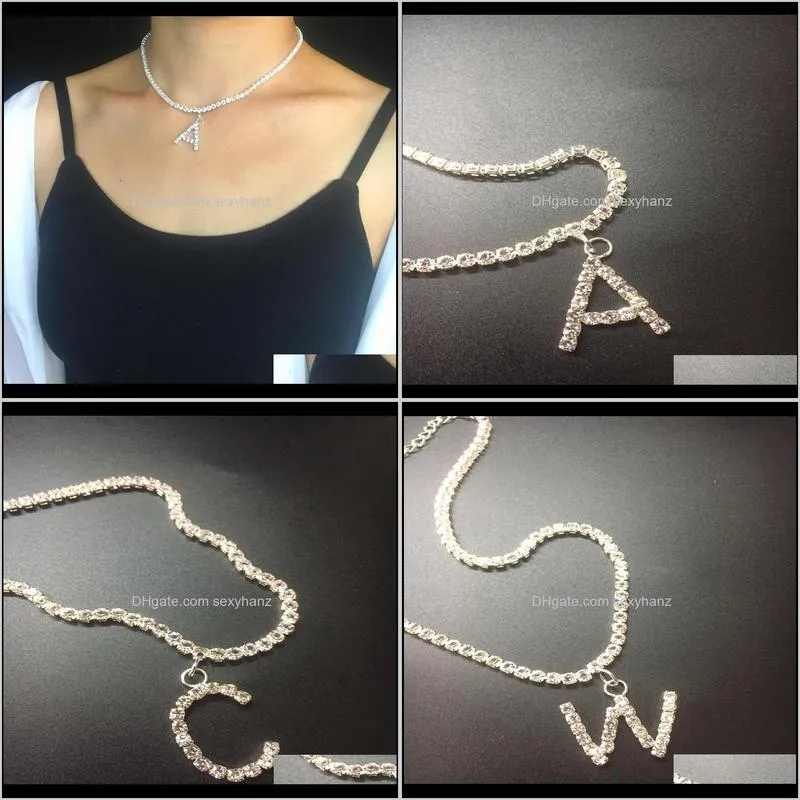 Fashion Party Necklace simple Necklace 26 letter A-Z alphabet