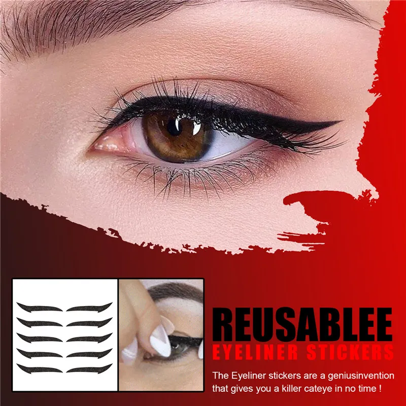 Stickers Brillants Pour Yeux - 5 Paires Réutilisables - Multi-couleurs - Maquillage - Neuf
