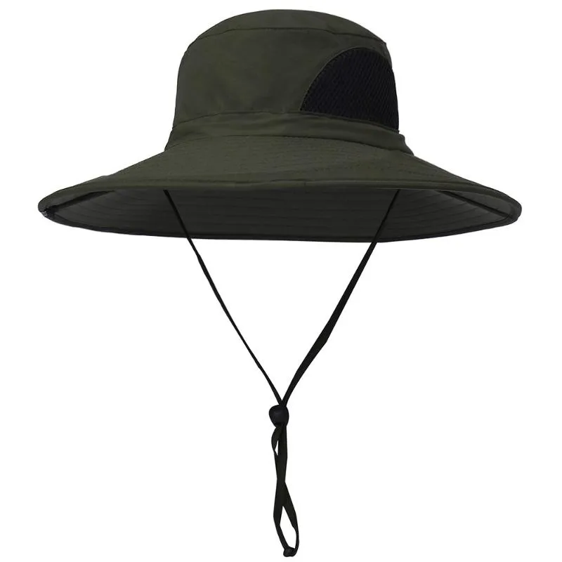 القبعات في الهواء الطلق Sun Hat Cap Cap Wide Brim UV للحماية للتخييم في الصيد المشي لمسافات جبلية تسلق الجبال