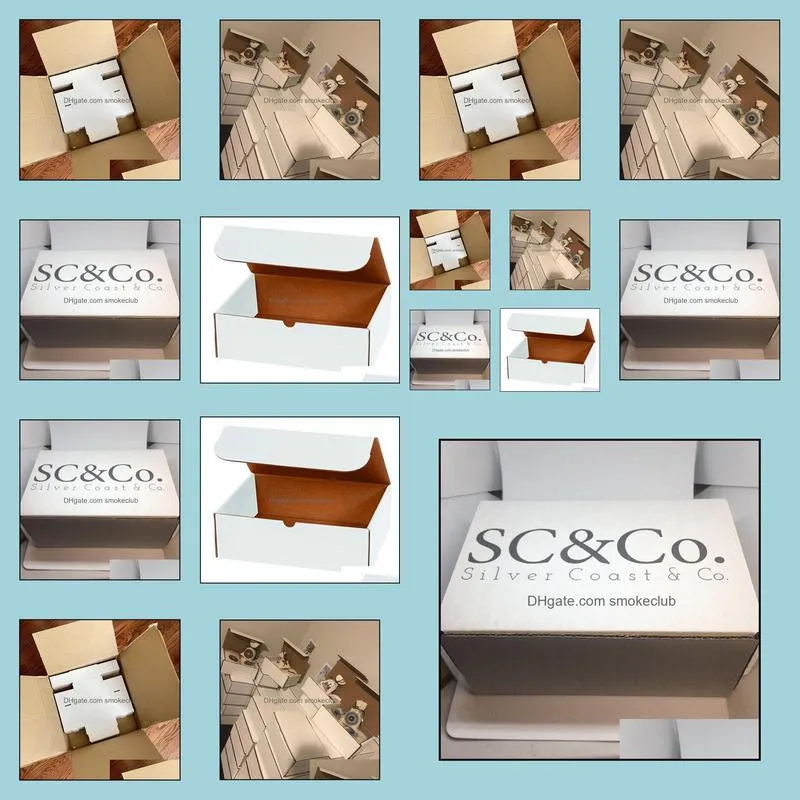 Gift Wrap 50 7x5x3 Custom Printed White Mailer Cardboard Boxes Packing Box