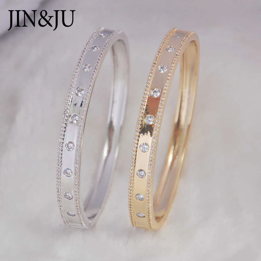 Jinju linda cor ouro manguito pulseiras para mulheres marca pulseiro pulseras femme jóias de luxo presentes q0717