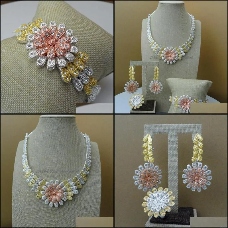 Dubai yuminglai - clothing and jewelry set, African women`s fashion dign, fhk6316