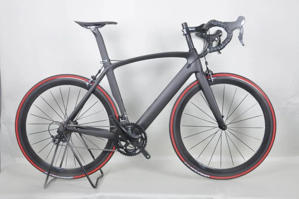 تصميم FM098 Black Maaero DI2 Road Racing Bicycle مع 5800 مجموعة مجموعة الكربون الكاملة للبيع