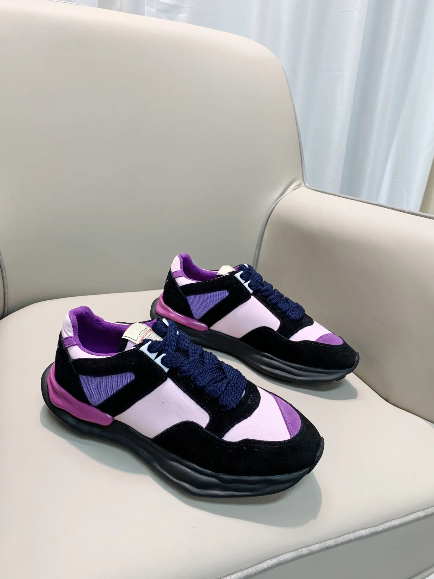Spring / Summer Casual Shoes dla mężczyzn kobiet, czysty biały i czarny / szary skóra patchwork, rozmiary 39-44