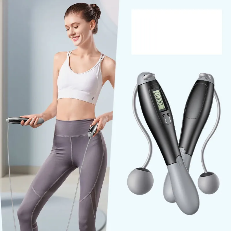 Cordless Jump Touw Indoor Skipping Calorieën Consumptie Fitness Body Building Oefening Houden Fit Elektronische Digitale Tellen Springende touwen