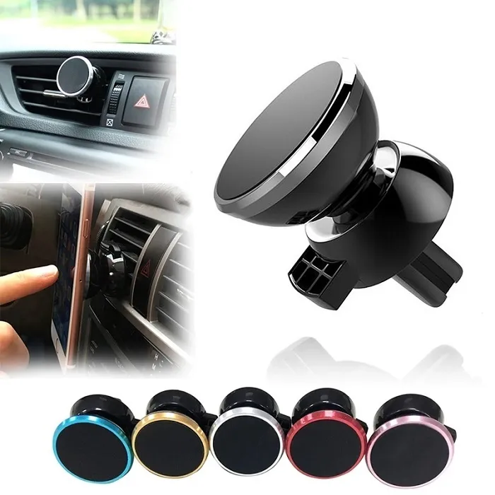 Newest Strong Magnetic Car Air Vent Mount 360 Degree Rotation Universal Phone Holder With Package For MobilePhone