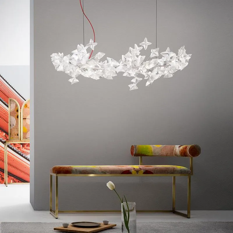 Lampy wisiorki Włochy importowana marka marki willi lampa dekoracyjna lampa hanami seria splicing kwiat kreatywny żyrandol