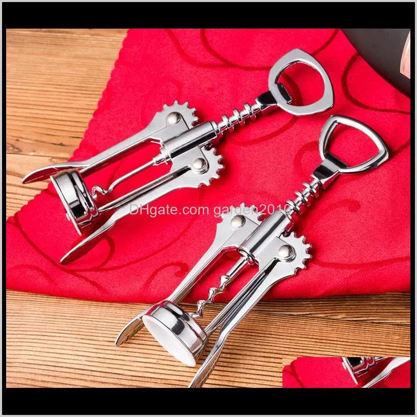 wine beer bottle opener zinc alloy metal strong pressure wing corkscrew kitchen dining bar accessory wb1880