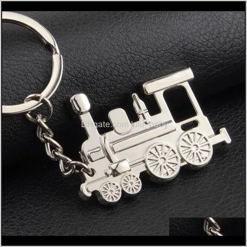 Keychains mode -accessoires drop levering 2021 legering locomotief ketting ring llavero chaveiro sleutelhang sleutelhouder sleutelhanger stoomtrein model j