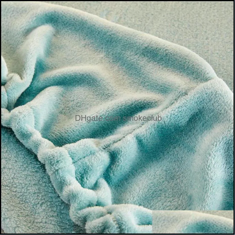 Sheets & Sets Flannel Elastic Sheet Single Queen King Size Soft Drap De Lit For Winter Velvet Bed Warm Fleece