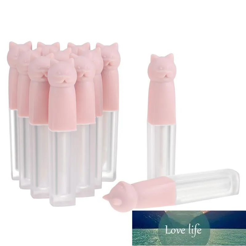 Bouteilles de stockage Bocaux 12pcs 3ml Adorable Chat Couvercle Brillant À Lèvres Creative Tubes De Rouge À Lèvres Conteneur Prix Usine Expert Design Qualité Dernier Style Statut Original