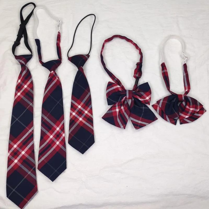 Scarves Wraps Moda School Uniform Akcesoria Wstępnie związane Chłopcy Dzieci Dzieci Dziecko Plaid Krawat Elastyczny Jacquard Krawat Daily Wear Girls Crav