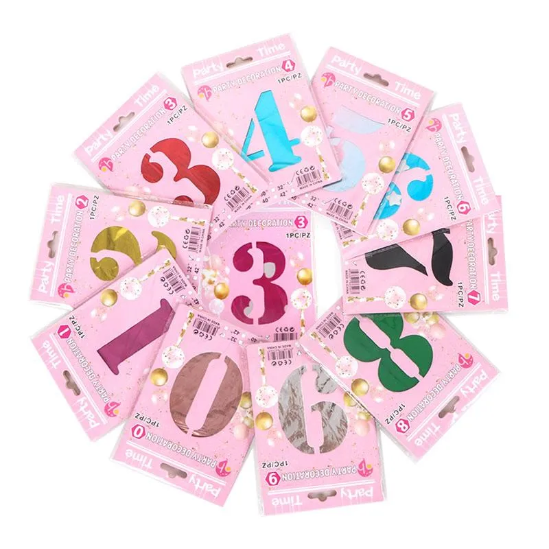 32 Inch Number Balloons Set - Individual Packaging, Perfect for ...