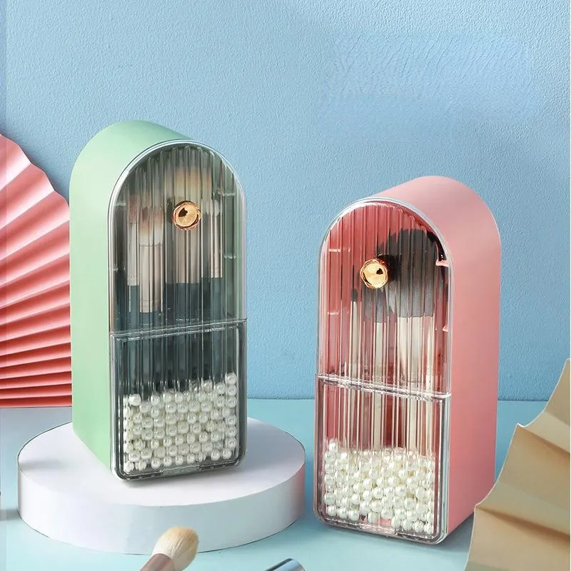 Storage Boxes & Bins Makeup Brush Box, Lipstick Dustproof Cosmetics Rack, Eye Shadow And Eyebrow Pencil Make Up Organizer