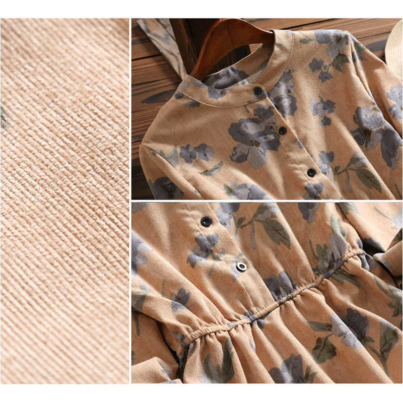 tie neck lace trim lantern sleeve corduroy dress Amazon.com: Women's Long Lace Round Neck Corduroy Long Sleeve Sister Dress Women (Color : Orange, Size : One Size) : Clothing, Shoes & Jewelry
