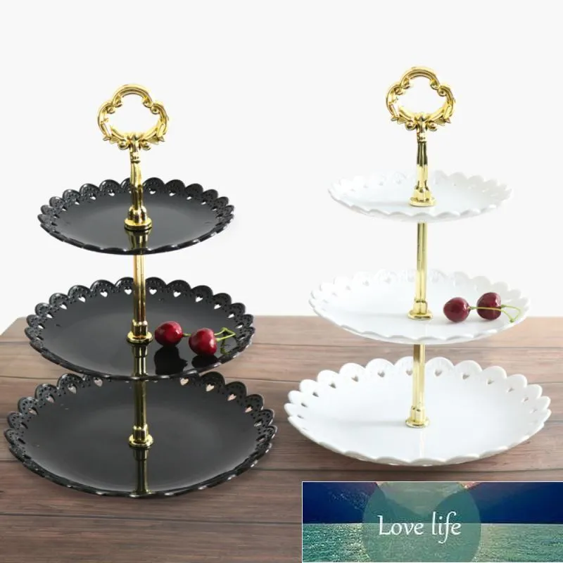 Supporto per cupcake a 3 livelli, tazza per torta con bordo