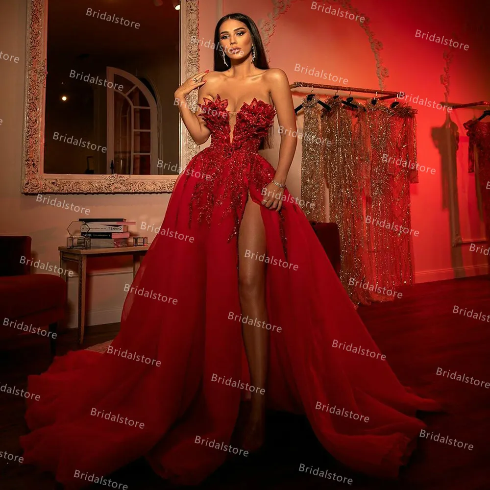 long red prom dress