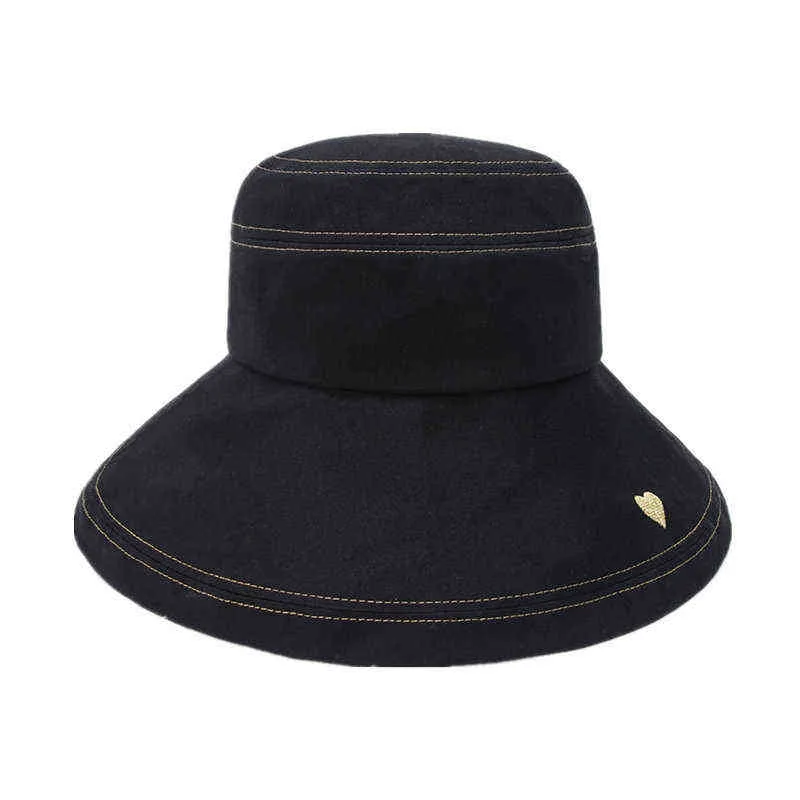 LDSLYJR Cotton Love Bucket Hat Fisherman Hat Outdoor Travel Hat Sun Cap Hattar för Tjej och Kvinnor 375 G220311