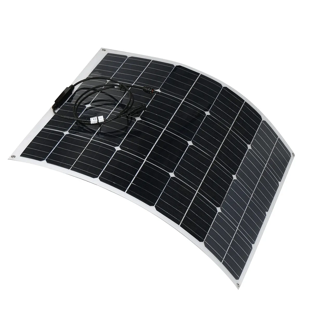 Carreaux de panneau solaire monocristallin hautement flexible de 100 W 18V mono-étanche