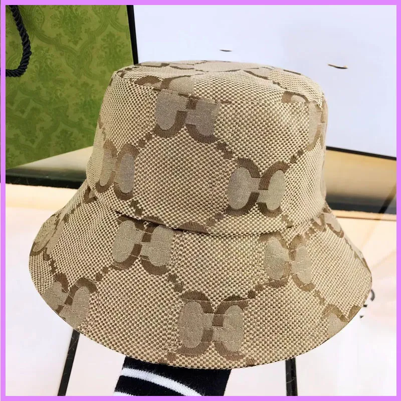 Ny Bucket Hat Dam Herr Designer Casquette Sommar Utomhus Baseball Keps Monterade Bokstäver Kepsar Hattar Gatumode Partihandel D223082F