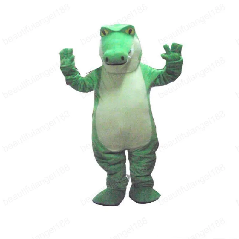 Halloween Alligator Mascot Traje de Alta Qualidade Personalizar Dos Desenhos Animados Animais Anime Anime Tema Caráter Adulto Natal Carnaval Fantasia Vestido