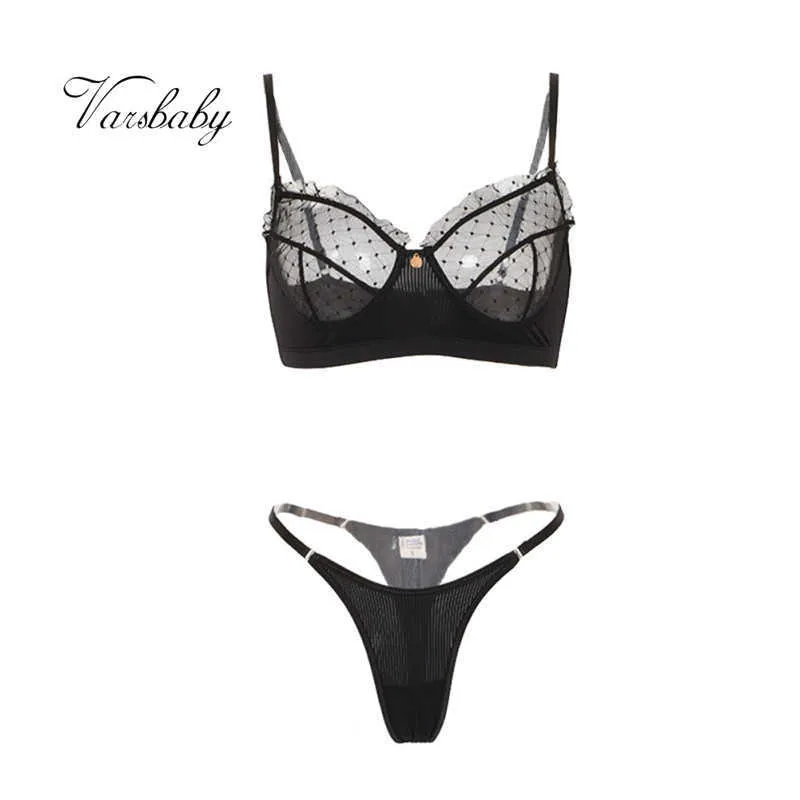 Varsbaby Floral Transparent Bra And Pants Set Back For Women Sexy And Thin  Q0705 From Sihuai03, $8.79