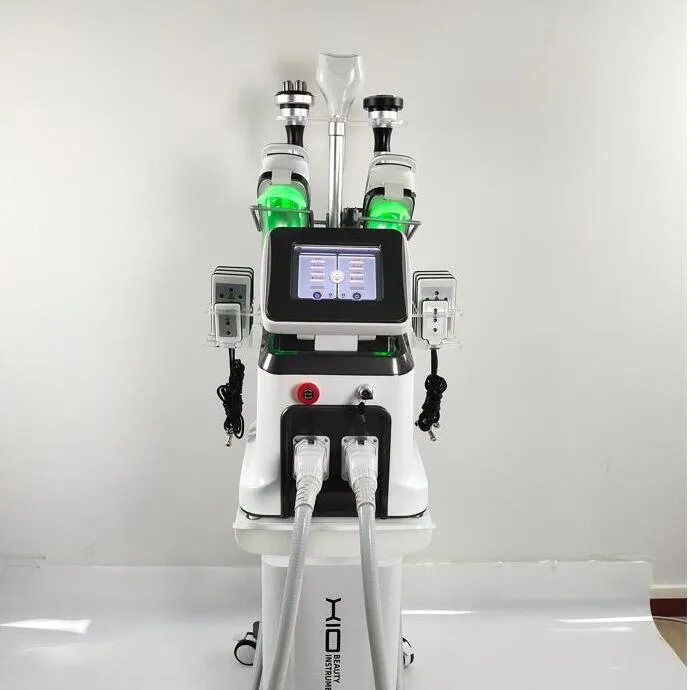 전문 슬리밍 체중 감량 휴대용시오 올리 프리 솔리시스 360 Cavitation + RF 멀티 핸들 배열 치료 지방 감소 Freeze Criolipolisis 미용 기계