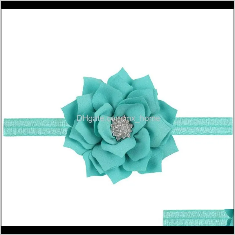 infant baby hair accessories double lotus leaf girls hair band kids headband toddler head band shipping