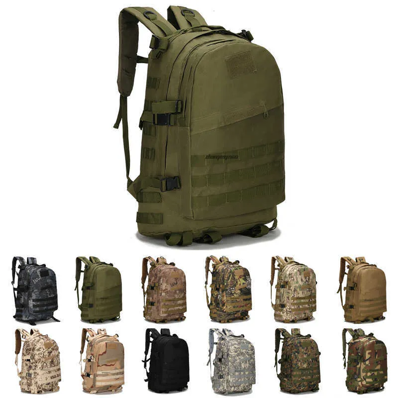 Wojskowa torba Tactical 3D Outdoor Sport Wspinaczka Camping Turystyka Trekking Plecak Travel Army Training Plecak Q0721