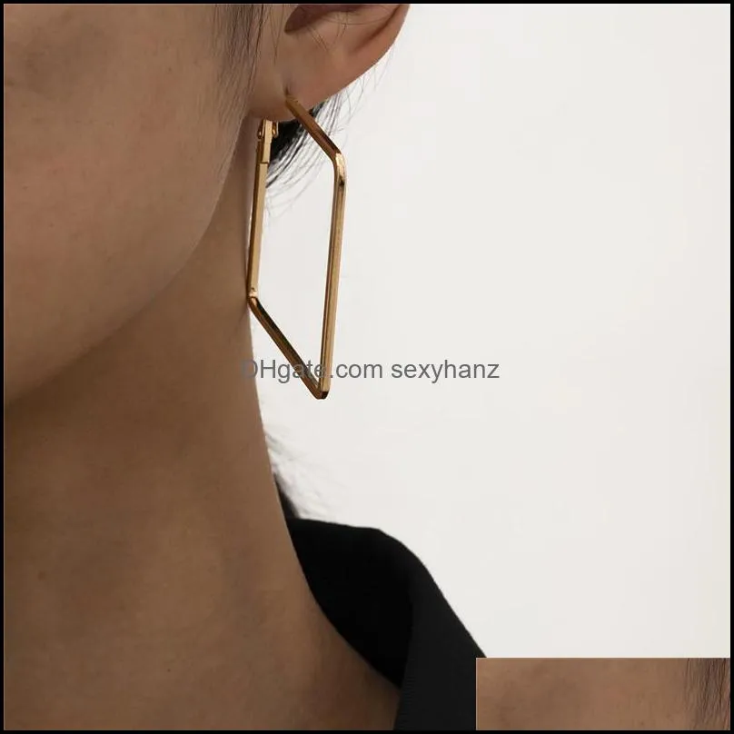 스터드 귀걸이 주얼리 유럽 기하학적 실조 레트로 간단한 단순한 대형 금 귀걸이 비즈니스 선물이 귀면 드롭 배달 20