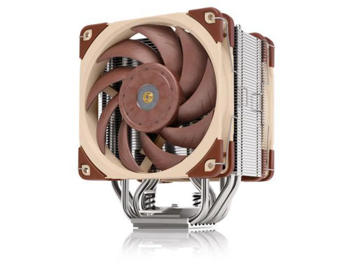 Noctua NH-U12A, refroidisseur de processeur haut de gamme avec NF-A12x25 PWM silencieux hautes performances (120 mm, marron)