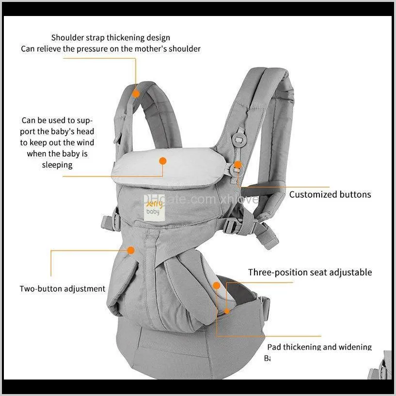 breathable baby carrier sling multifunction infant newborn comfortable backpack ergonomic for family travel outside 201110