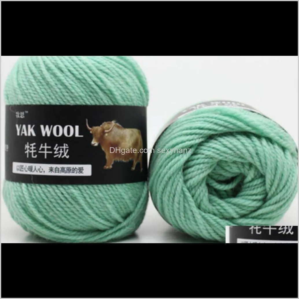 100g/ball fine worsted blended crochet yarn knitting sweater scarf yak wool yarn for knitting ship