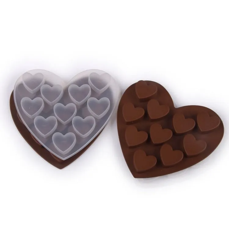 Moldes de cozimento amor Silicone Molde de Chocolate Gelo Cubo Bandeja Molde Biscoitos Biscoitos Bolo Donut Moldes Cozinha Cozimento Ferramentas para Bolo T2I52300