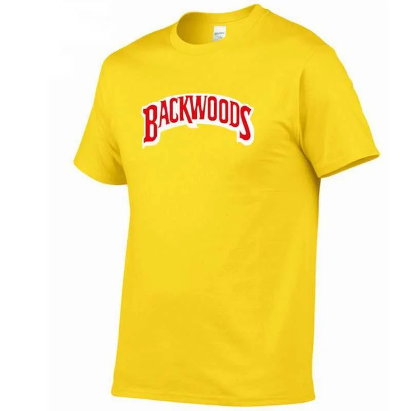 Backwoods T Shirts 2021 Brand New Men Krótki Rękaw Bawełniany T-Shirt Fashion Street Hip Hop Rock Streetwear Mężczyźni Swag T Shirt X0804