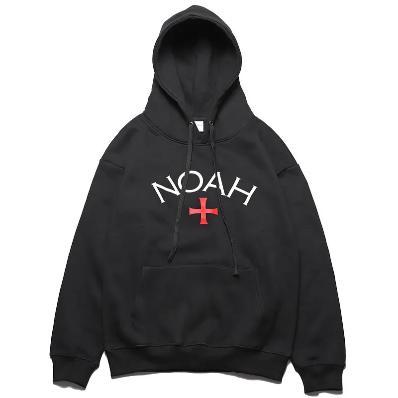 Autumn Winter Cotton NOAH Core Hoodie Men Women Casual Oversize Pullovers Gray Black White NOAH Sweatshirts C0401