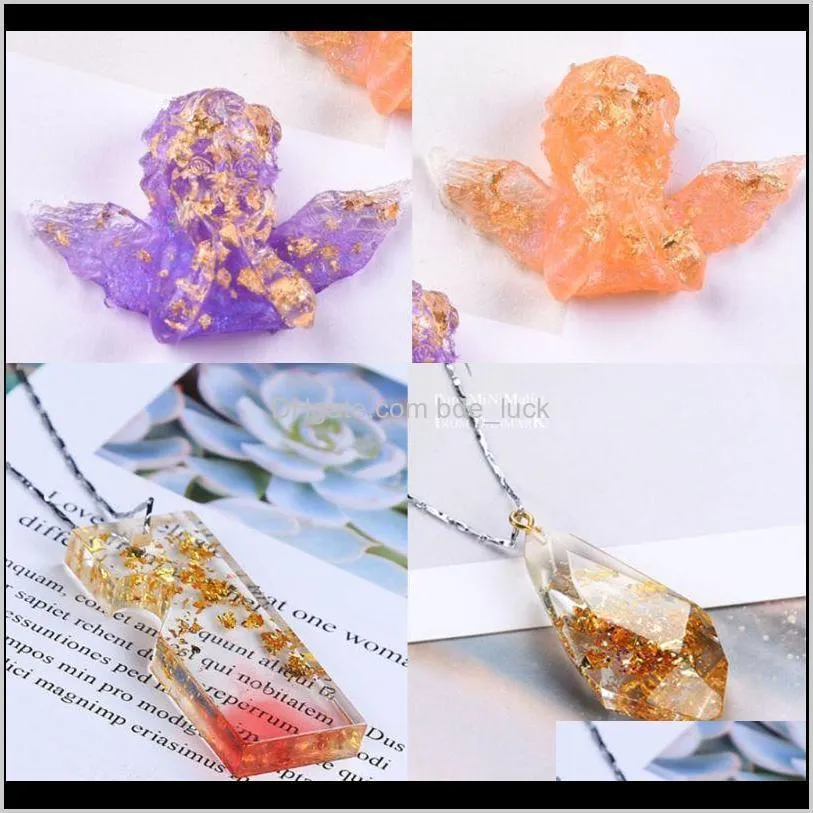 3g Gold Silver Foil Decorative Paper Resin Mold Fillings Shiny Sequins Glitters Filling Materials Resin Jewelry Making