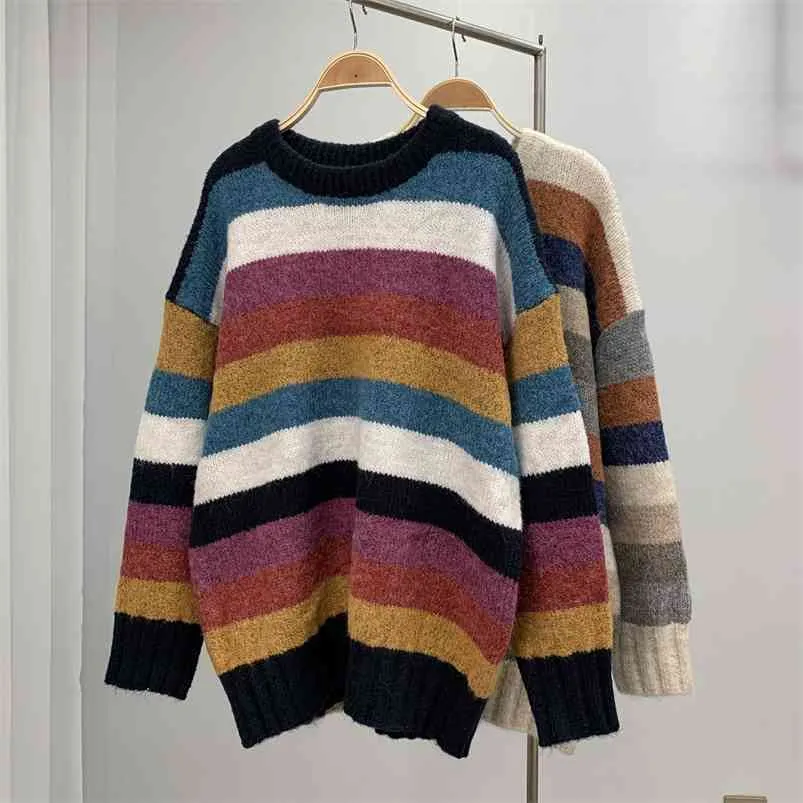 Long striped sweater deals