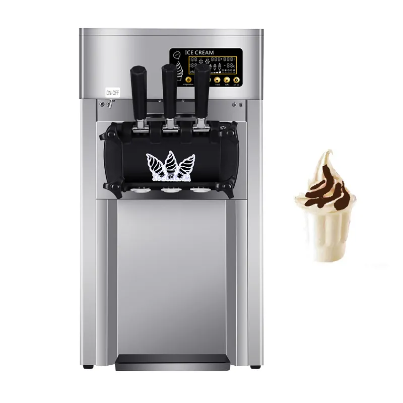 La macchina per gelatieri da tavolo commerciale Soft Serve è un distributore automatico freddo e a risparmio energetico