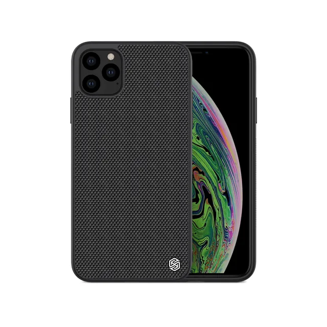 Casos de telefone celular para iPhone 11 Pro Max Carcaça Nillkin Textured Nylon Fibra Capa traseira