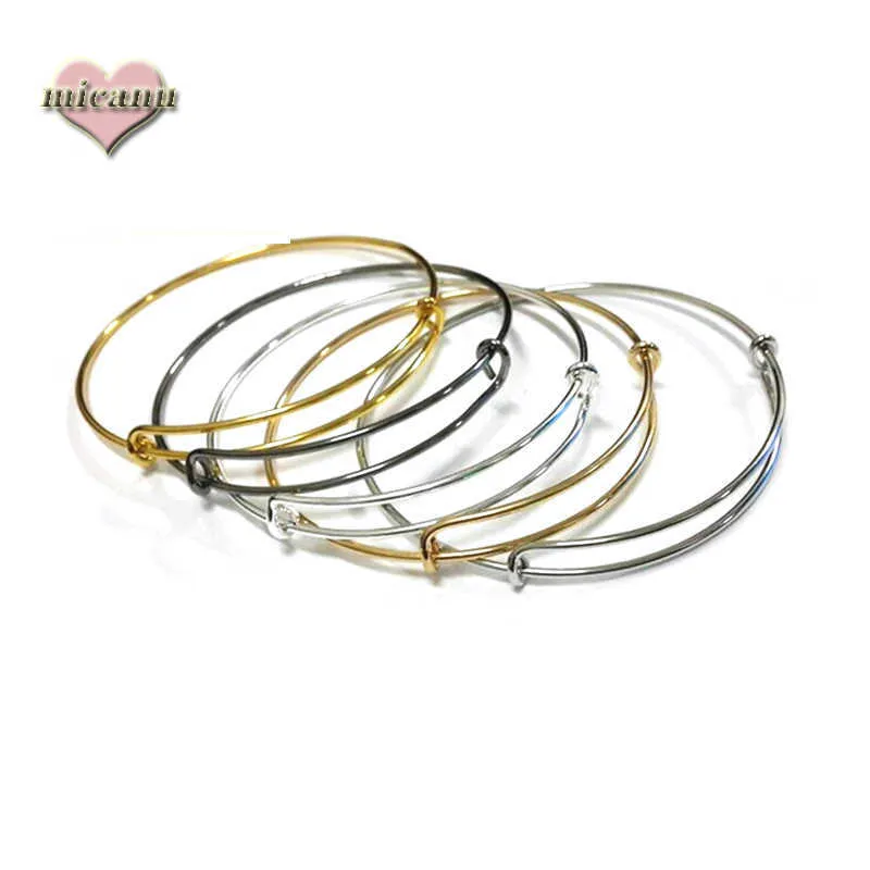 Dames sieraden Acero Inoxida .. Modieuze accessoires intrekbare armband beweegbare verstelbare Alex Bangle OneStas Relampago Q0622