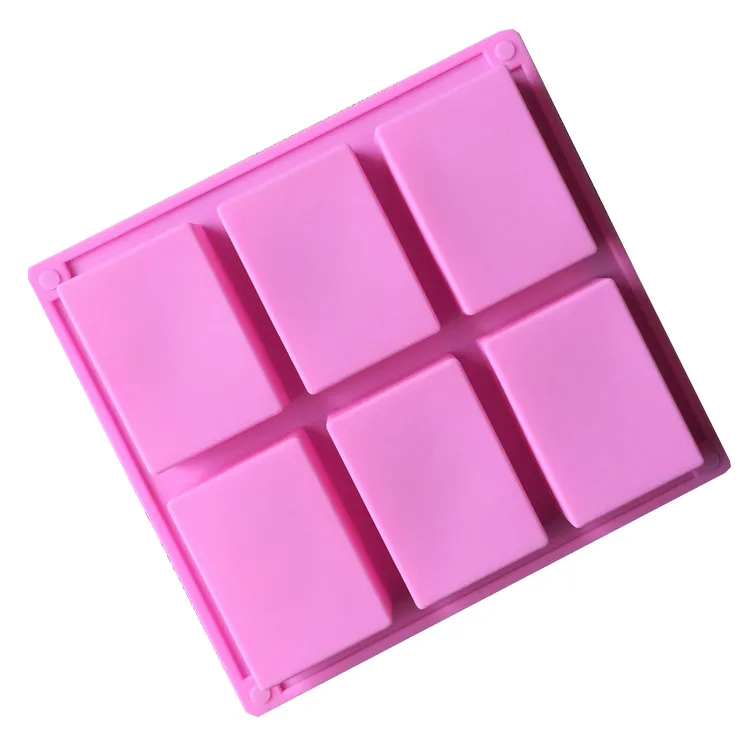 Moule de cuisson carré en Silicone, 8x2021x5.5x2.5cm, moules à gâteaux, à biscuits faits à la main, à savon, 45 pièces