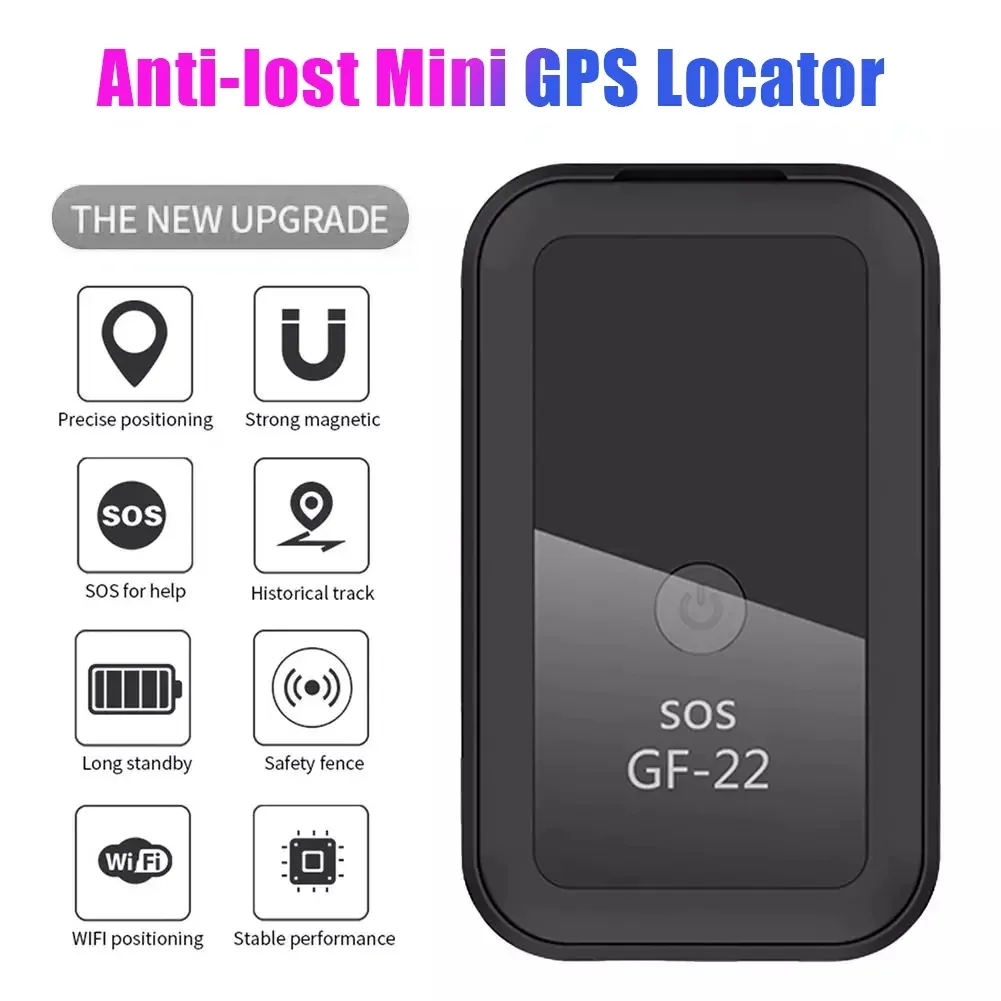 2021 New GF22 Car GPS Tracker Anti-Lost Alarm Strong Magnetic Small Location Tracking Device Locator for Motorcycle Truck Recording