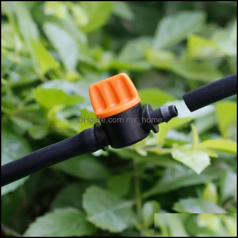 100/50/20pcs 4/7 Hose Water Valve Garden Auto Drip Irrigation System 1/4