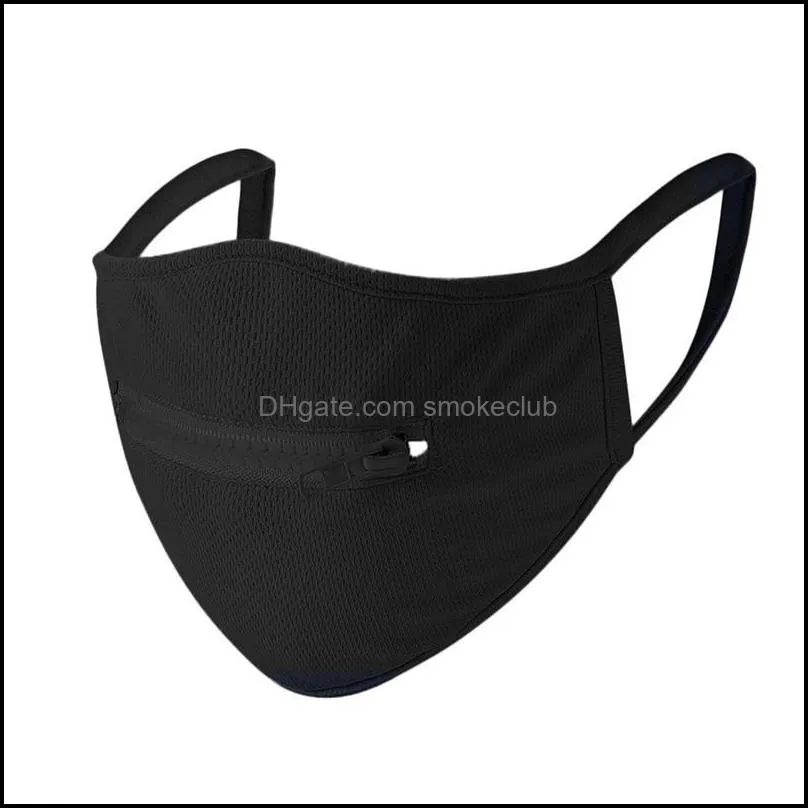 2020 new Creative Zipper Face Mask Zipper Design easy to drink Washable Reusable Covering Protective face masks Epacket