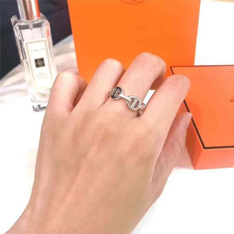 or ruban amour bande anneaux bague pour dame femmes fête amoureux de mariage cadeau fiançailles sier smart Hb_jewelry avec BOX