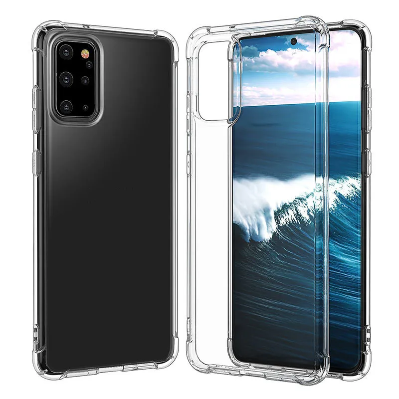 Transparente, klare, stoßfeste Hüllen, TPU-Abdeckung, 1,5 mm, für Samsung S20 S21 S30 Plus Ultra Fan Edition FE S10 Lite A91 M80S A81 M60S S10E 5G Note 20 9 10 Pro Handyhülle